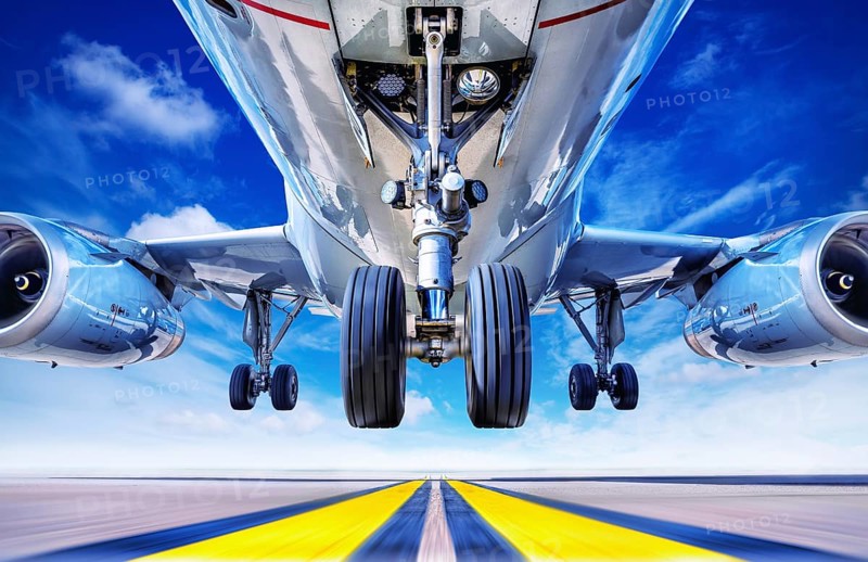take off of an modern airliner