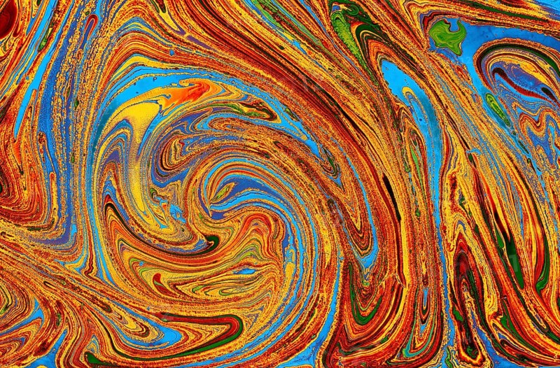 Marbling art patterns as abstract colorful background