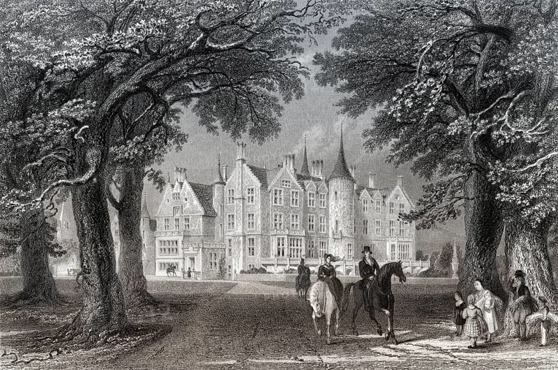 Tyninghame House, ein Herrenhaus in East Lothian, Schottland, 17.
