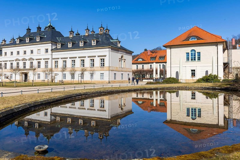 Lilac Court in Pillnitz Palace Park, Dresden, Saxony, Germany