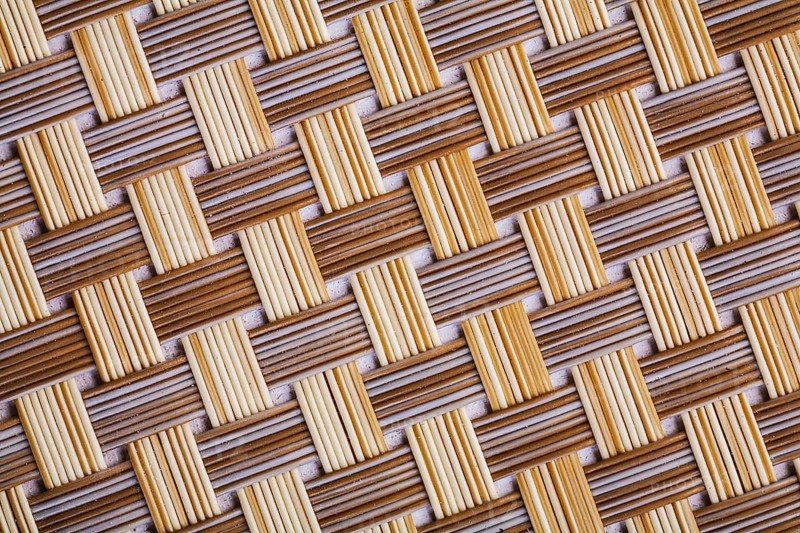 Plastic wicker texture very close up view