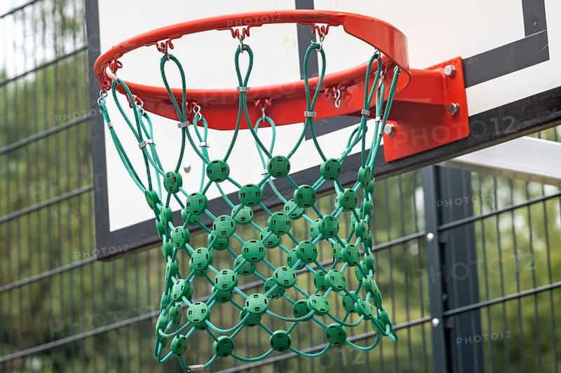 Basketball hoop on the playground