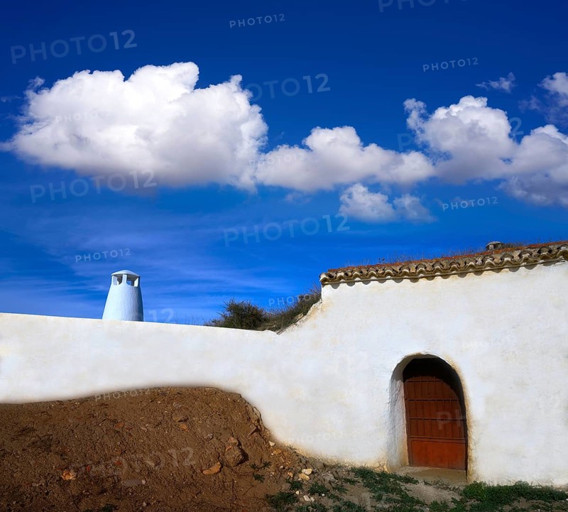Guadix cave houses in Granada Spain at Andalusia