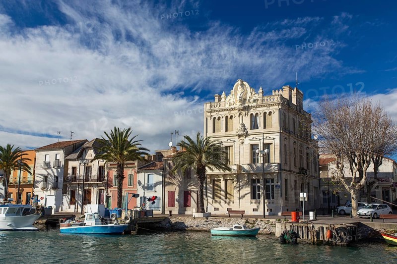 Le Grau-du-Roi, town, harbour town, houses, Camargue, South of France