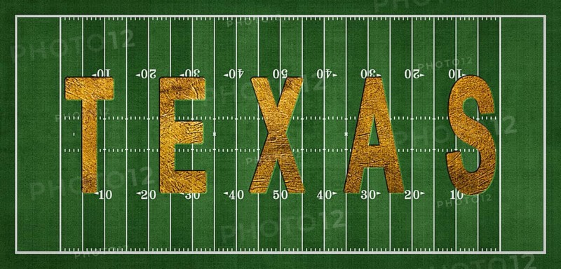 Texas Golden USA State on Football Field