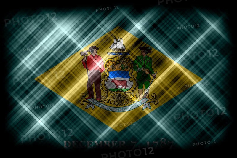 Delaware state flag, Delaware flag background modern flag