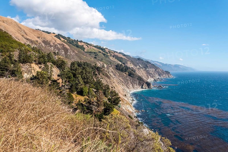 Scenic pacific coast at the Big Sur Highway No 1 in California, USA