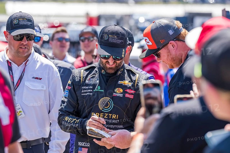 NASCAR Cup Series driver, AUSTIN DILLON (3), is introduced to the fans before the Quaker State 400 Available at Walmart at the Atlanta Motor Speeway in Hampton, GA, Hampton, United States of America