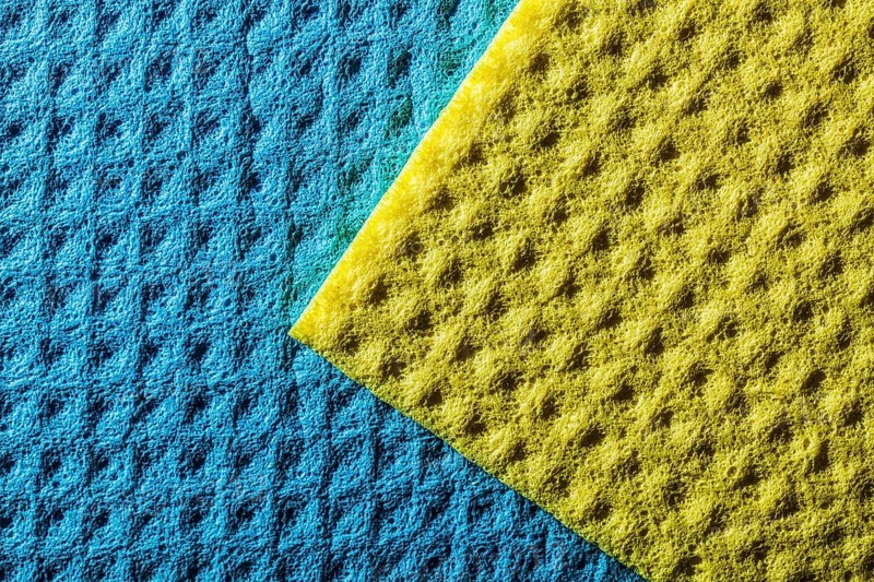 Set of new kitchen washcloths