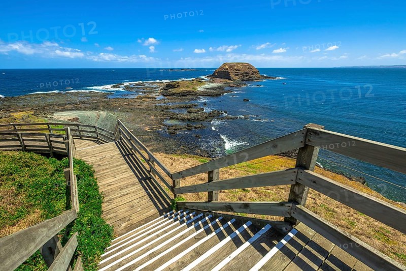 To view of Seal Rocks. Grant Point, western tip of Phillip Island, Victoria, Australia