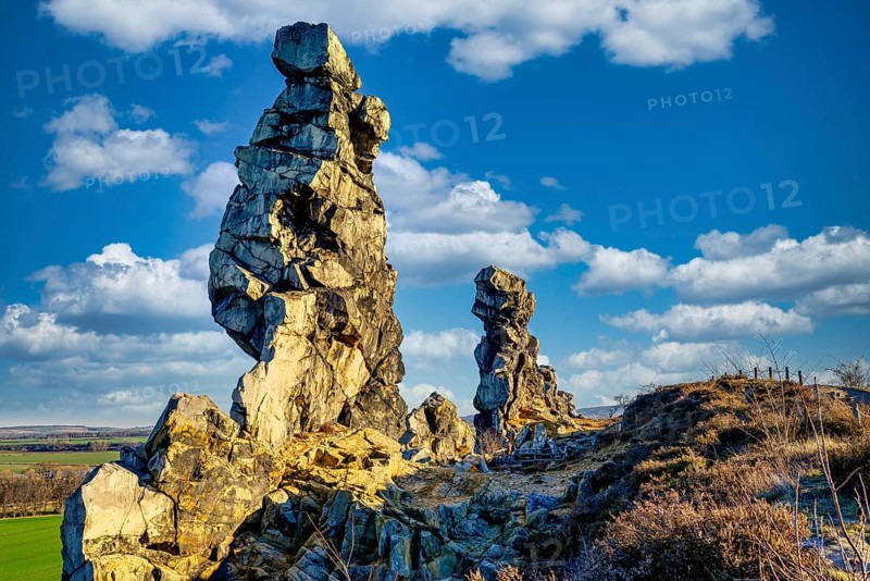 A photo of Devil's Wall in Harz mountain in Germany