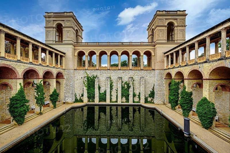 The Belvedere on the Pfingstberg in Potsdam with its park