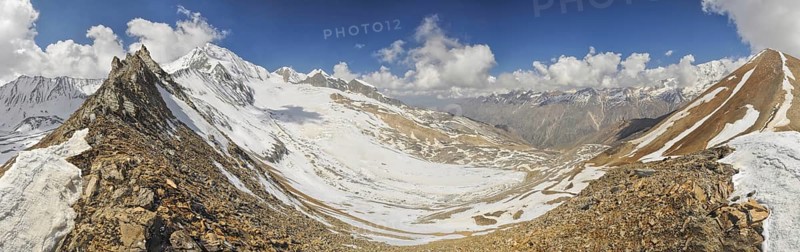 Scenic panorama in Dolpo region in Nepal