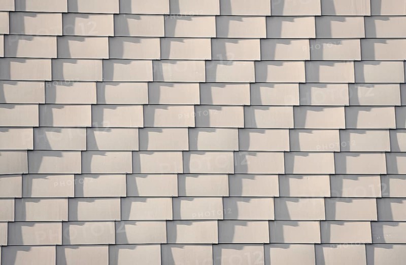 House wall with shingles