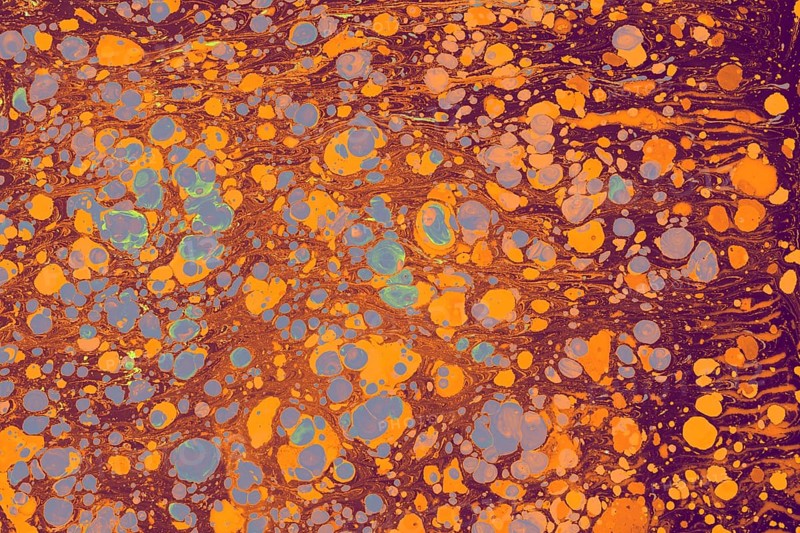 Abstract creative marble pattern texture. Traditional art of Ebru marbling
