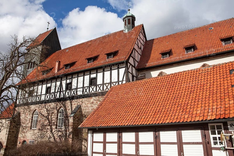 Katlenburg castle, St. Johannes church, Katlenburg-Lindau, district of Northeim, Lower Saxony, Germany