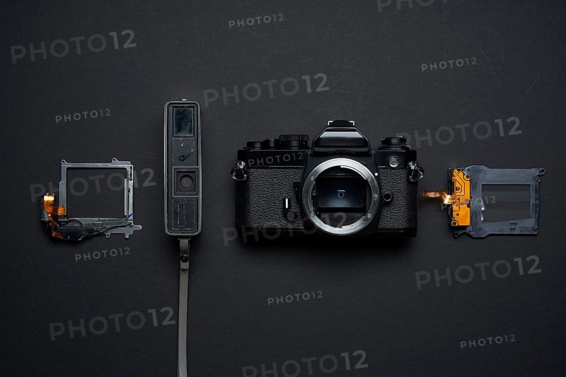 Vintage old film camera and spare part