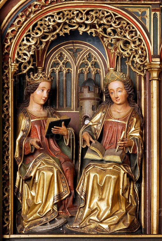 St Anne's altar in the southern side choir, detail, St, Saint, Saint