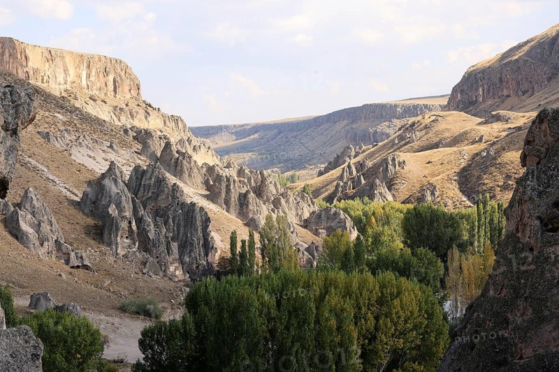 Abandoned Village in Soganli Valley, Soganli Valley in Cappadocia, Turkey
