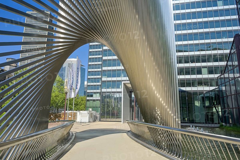 Foyer, DZ Bank tower block, Cityhaus I, Mainzer Landstraße, Platz der Republik, Frankfurt am Main, Hesse, Germany