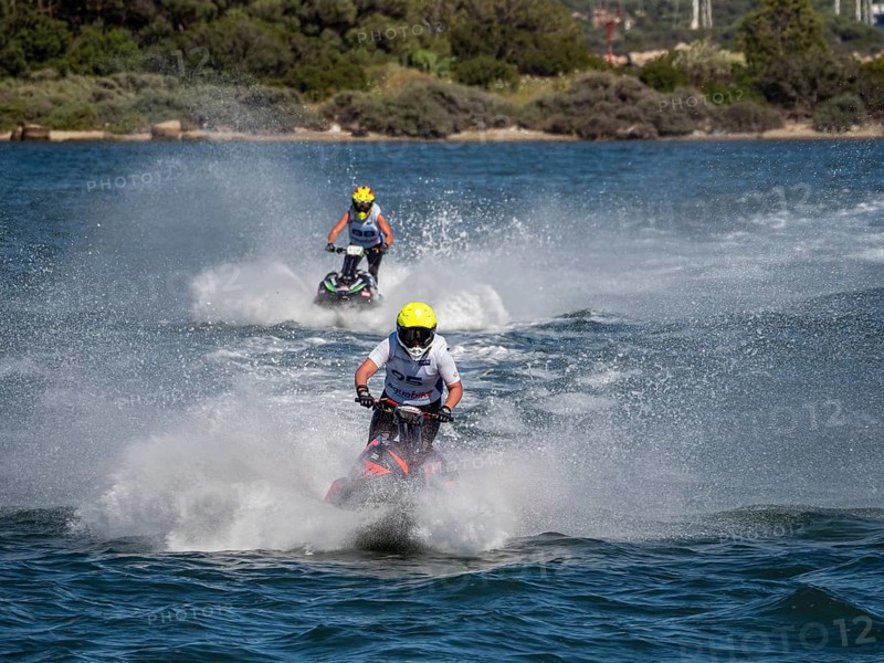 Olbia, Italy - September 16 - 20192 Aquabike world Championship gran prix of Italy