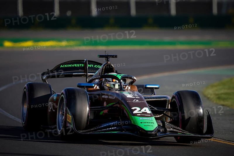 MELBOURNE, AUSTRALIA, MARCH 22: Joshua Durksen of Paraguay and PHM AIX Racing during qualifying at the 2024 Formula 2 Australian Grand Prix at Albert Park in Melbourne, Australia