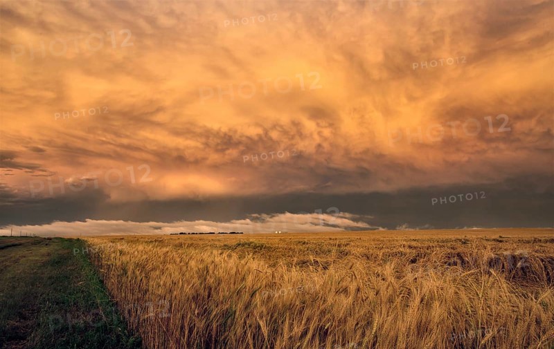 Storm Clouds Prairie Sky Canada Ominous danger