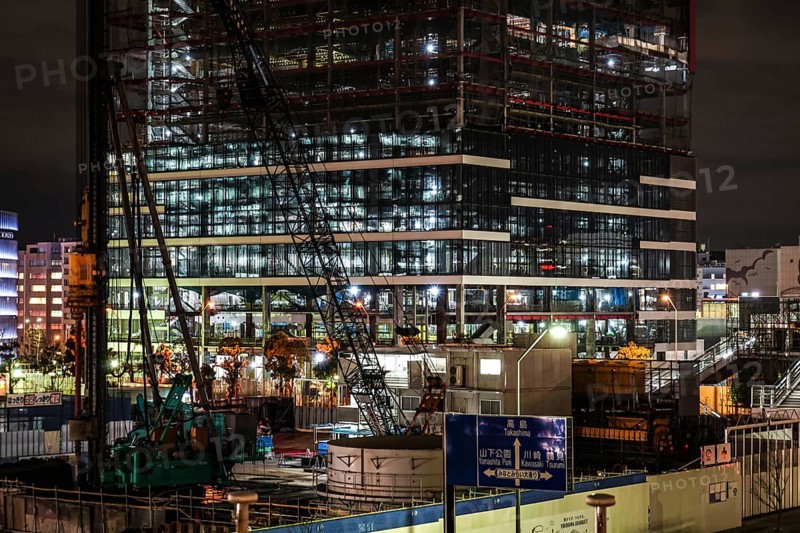 Building of the image of under construction. Shooting Location: Yokohama-city kanagawa prefecture