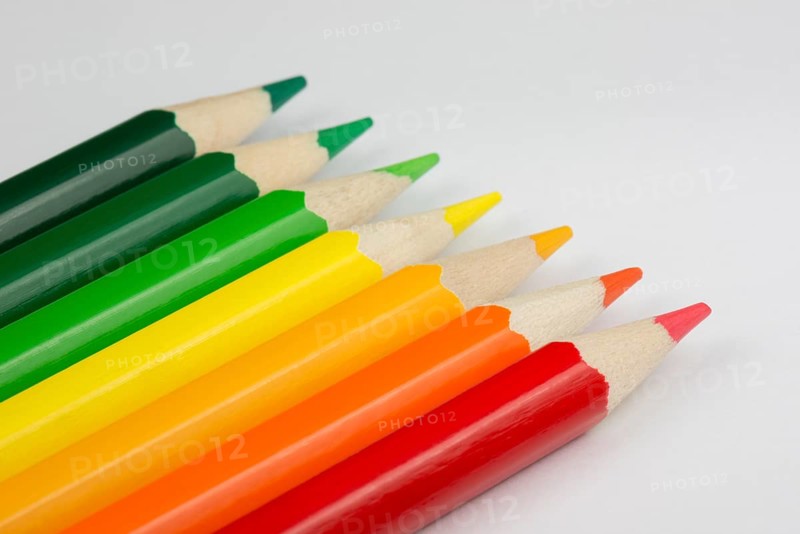 Conceptual crayons represented as successor energy label colors