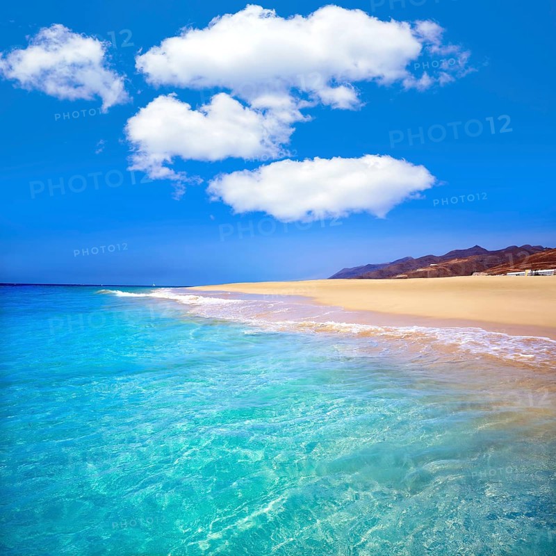 Morro Jable Matorral beach Jandia in Pajara of Fuerteventura at Canary Islands