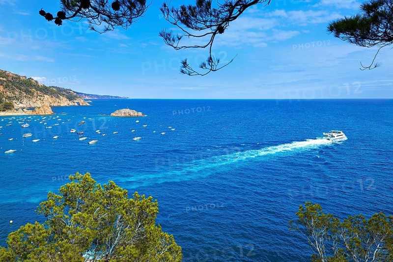 Tossa de Mar Aerial view in Costa Brava of Girona Catalonia spain