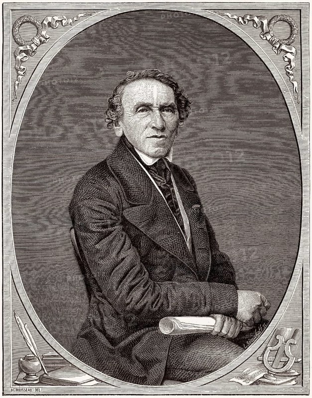 Giacomo Meyerbeer oder Jakob Liebmann Meyer Beer, 1791 - 1864, ein deutscher Dirigent und Komponist der großen französischen Oper