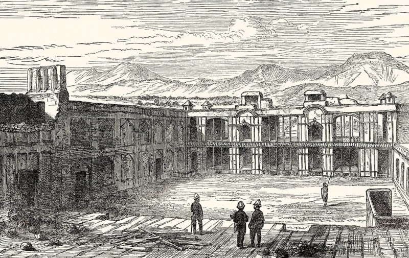 After the Siege of the British Residency in Kabul, the Second Anglo-Afghan War, 1879, From British Battles on Land and Sea, by James Grant