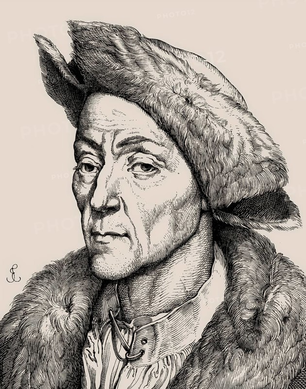 Portrait of Jakob Fugger, 1459, 1525, German businessman, digitally edited