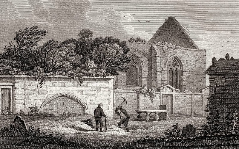 St Triduana's Chapel, Restalrig Collegiate Church, Views in Edinburgh by J. & H. S. Storer