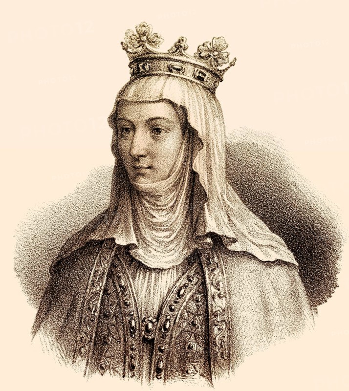 Clementia of Hungary, Clémence de Hongrie, Klementine von Ungarn, 1293-1328, queen of France and Navarre as the second wife of King Louis X