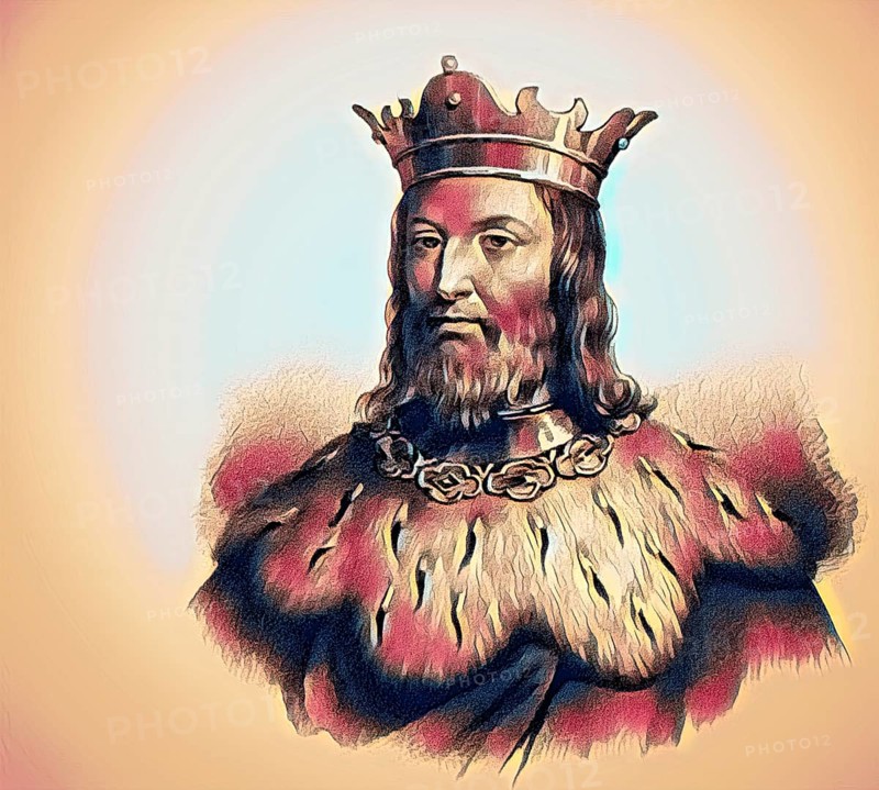 Clovis, Chlodovechus, Chlodwig I., Chlodowech, 466-511, King of the Franks of the Merovingian dynasty, digitally edited