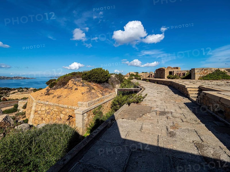 A picture of the abandoned military base of Capo D'Orso