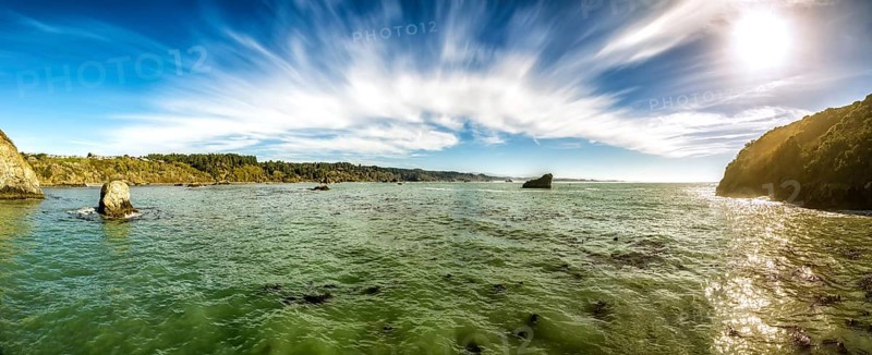 Rocky Beach Landscape, Color Image, Pacific Northwest