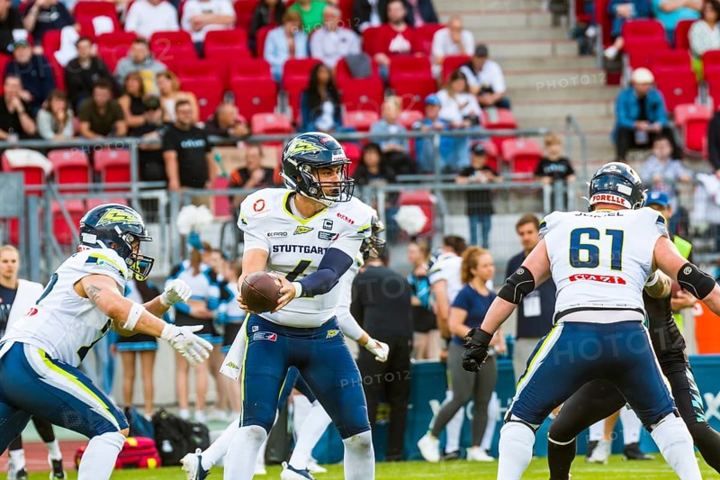 European League of Football, ELF/ Game: Stuttgart Surge at Munich Ravens on 22. June. 2024, in the Max-Morlock-Stadion, Nuremberg, Germany