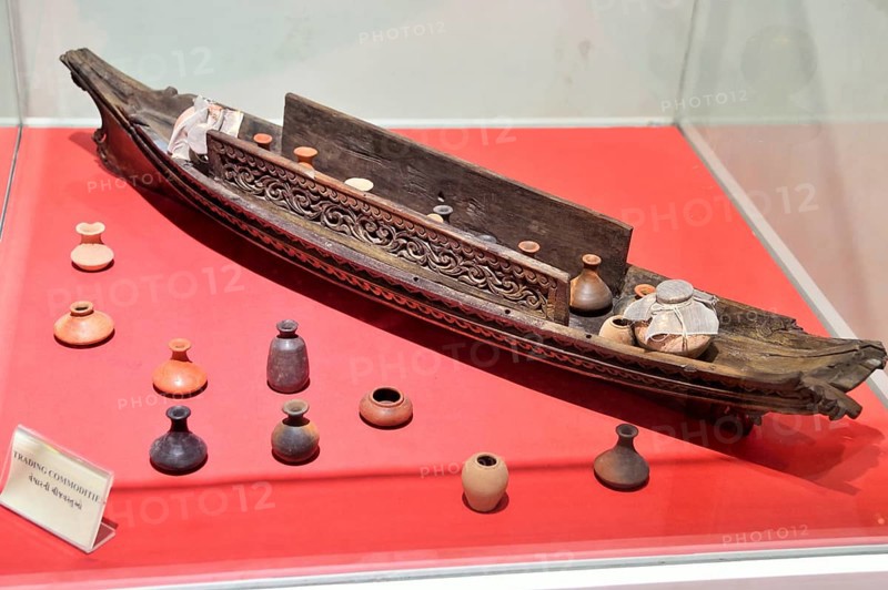 Boat replica, Old Fort, Surat, Gujarat, India, Asia