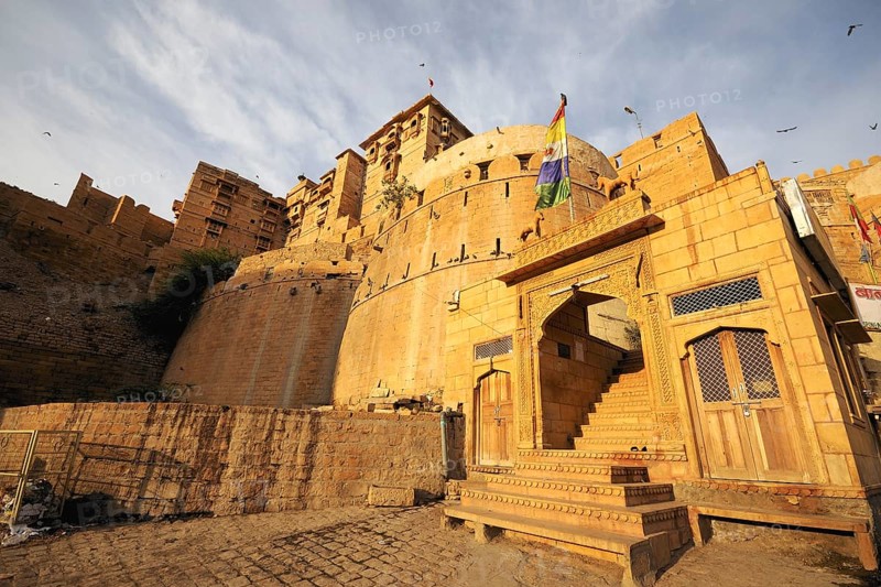 Front view of Jaisalmer fort, Rajasthan, India