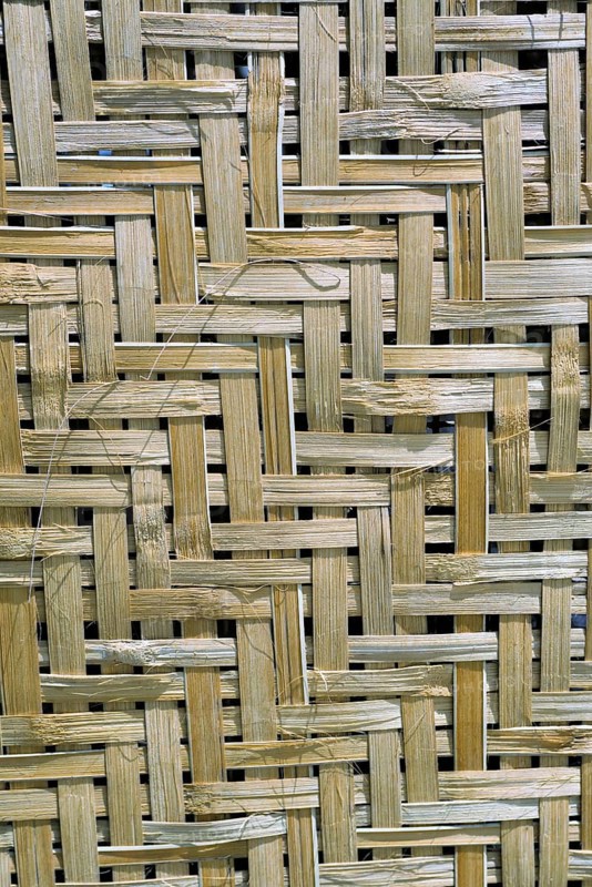 Bamboo strips wall, Pune, Maharashtra, India, Asia