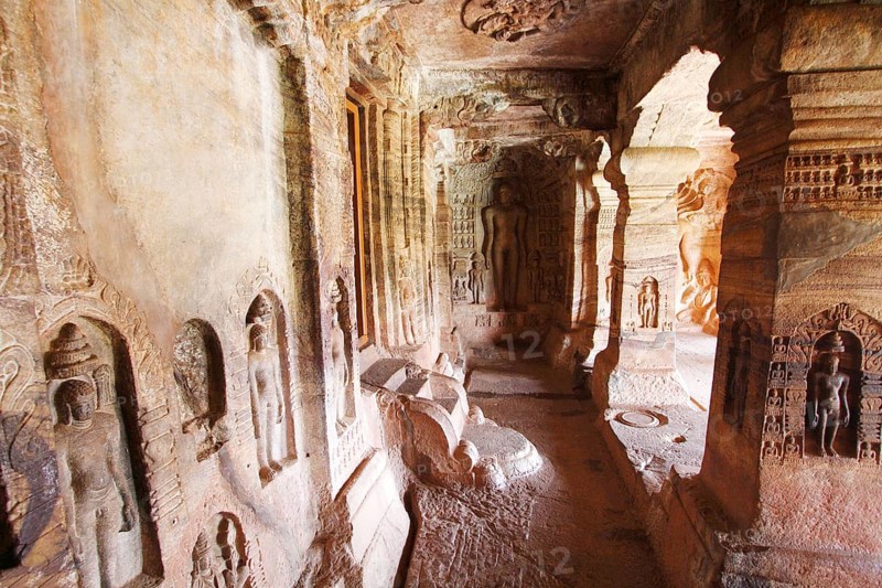Cave no 4 is Jaina, Badami, Karnataka, India