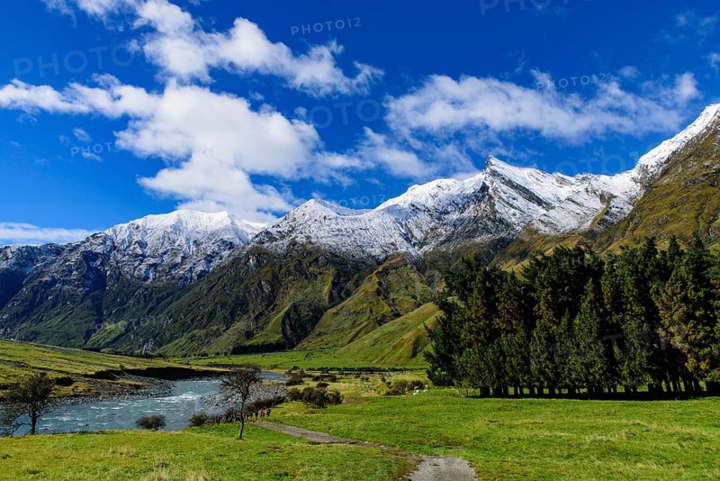 Mount Aspiring National Park in South Island, New Zealand