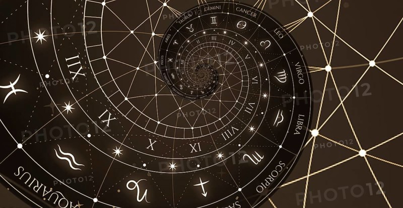 Astrology and alchemy sign background illustration, black