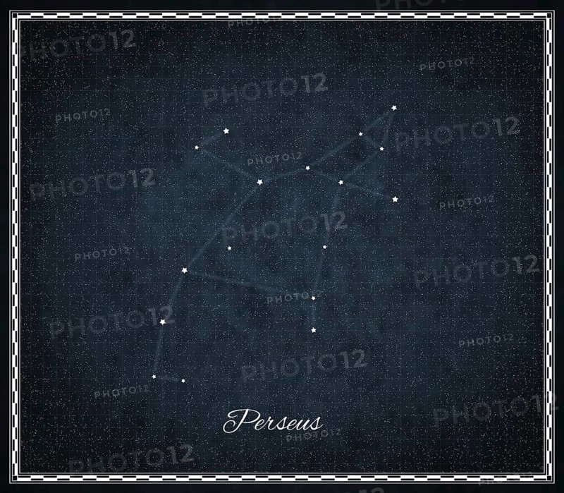 Perseus star constellation, Night sky, Cluster of stars, Deep space, Hero constellation