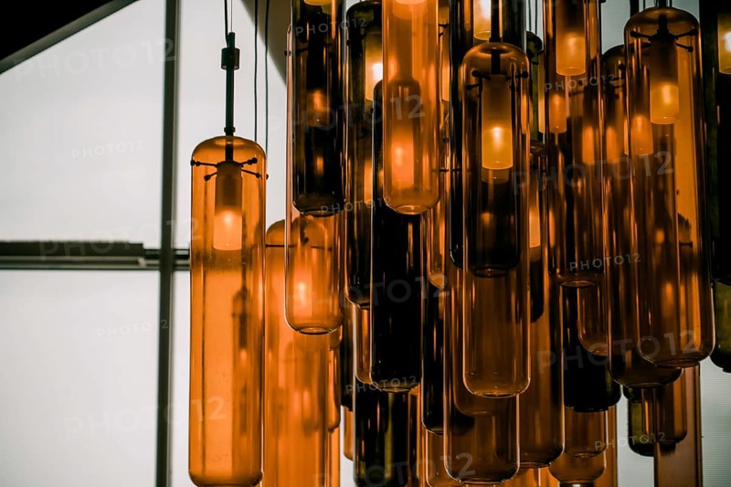 Amber -colored light. Shooting Location: Dubai