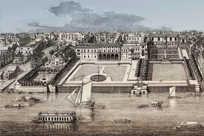 The Southern Front of Old Somerset House, Westminster, London, UK