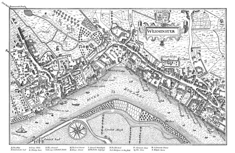 The palace of Whitehall, Westminster, London, England, 1593